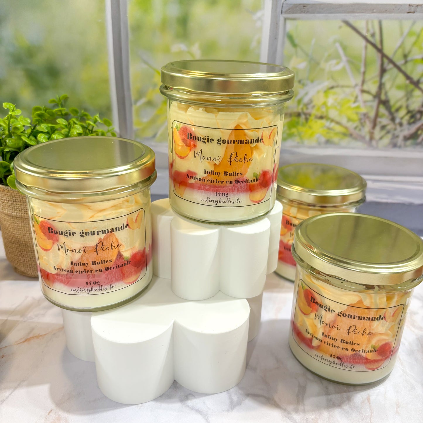 Bougies gourmandes collection printemps