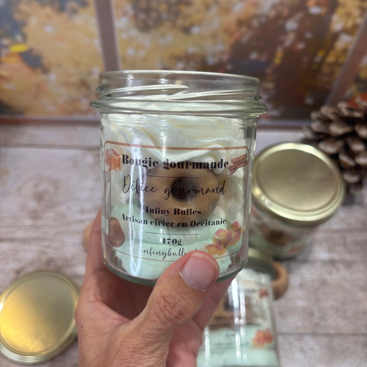 Bougies gourmandes collection automne - hiver