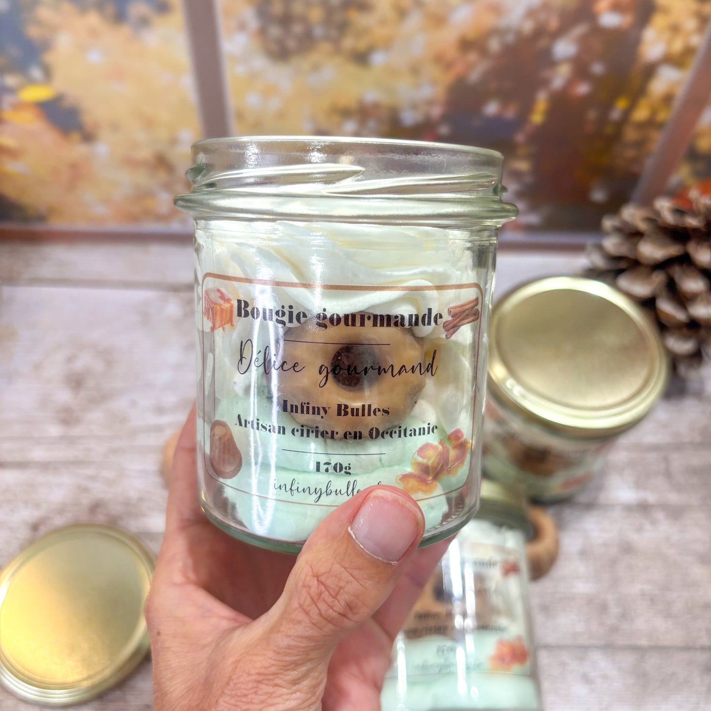 Bougies gourmandes collection automne - hiver