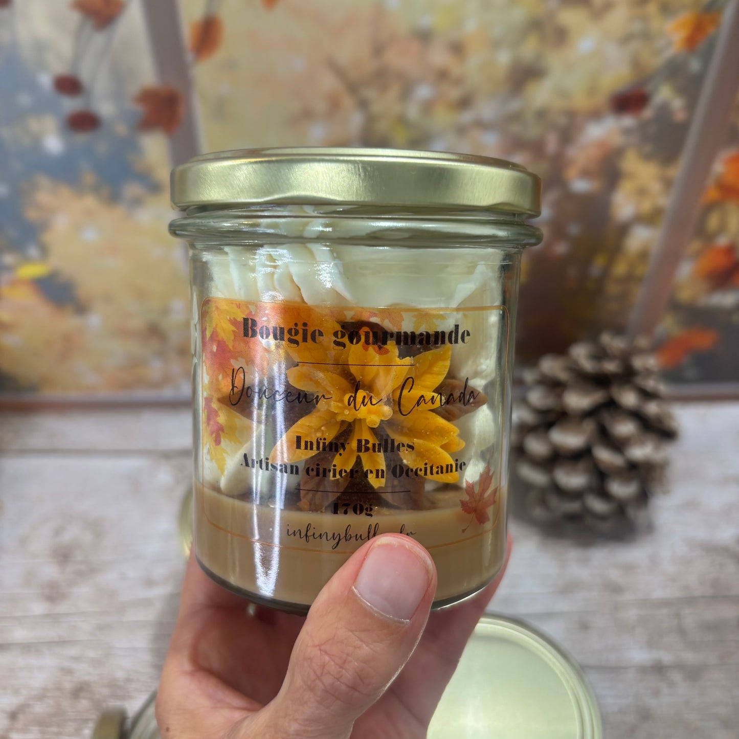 Bougies gourmandes collection automne - hiver