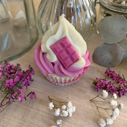 Le savon framboise cup cake tablette