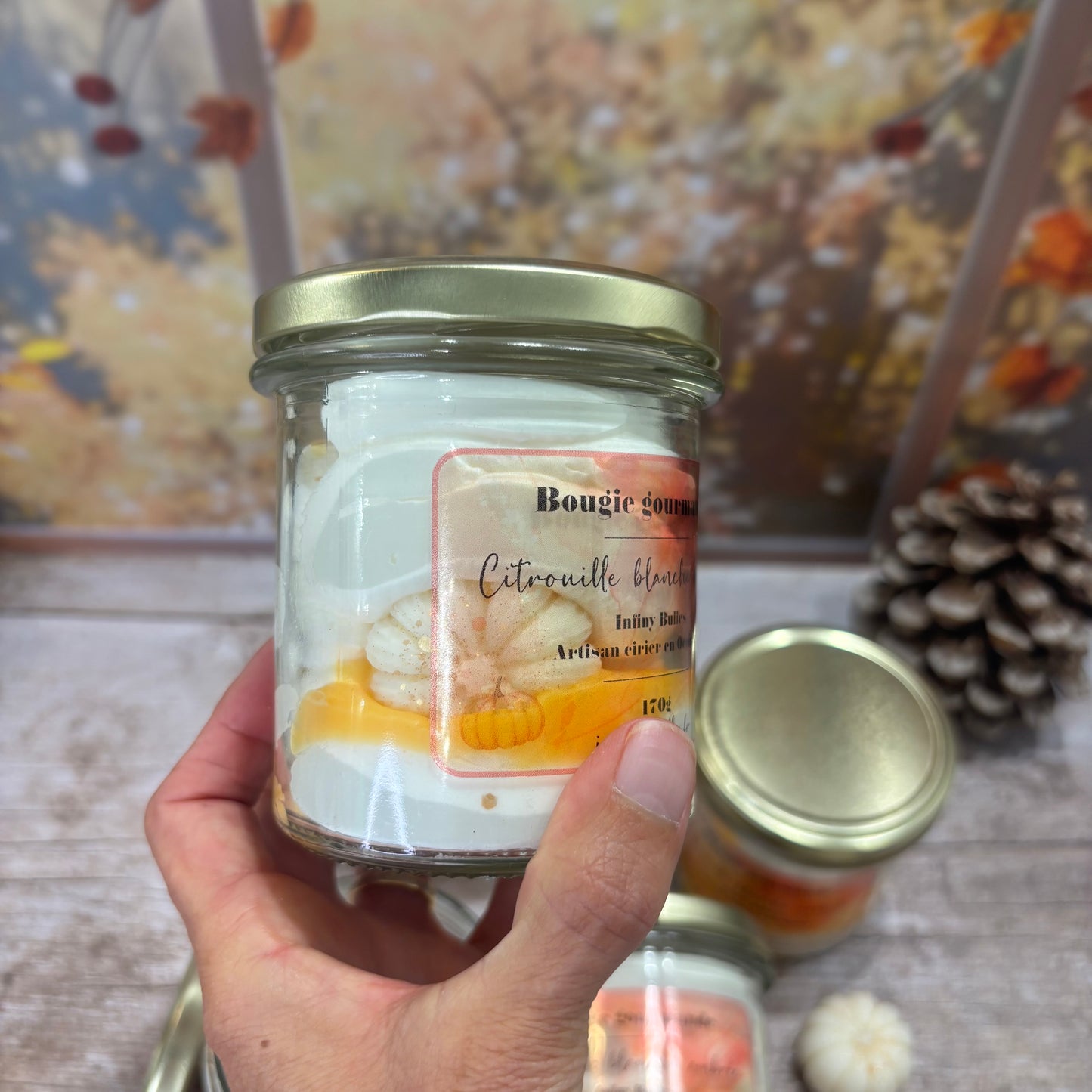 Bougies gourmandes collection automne - hiver