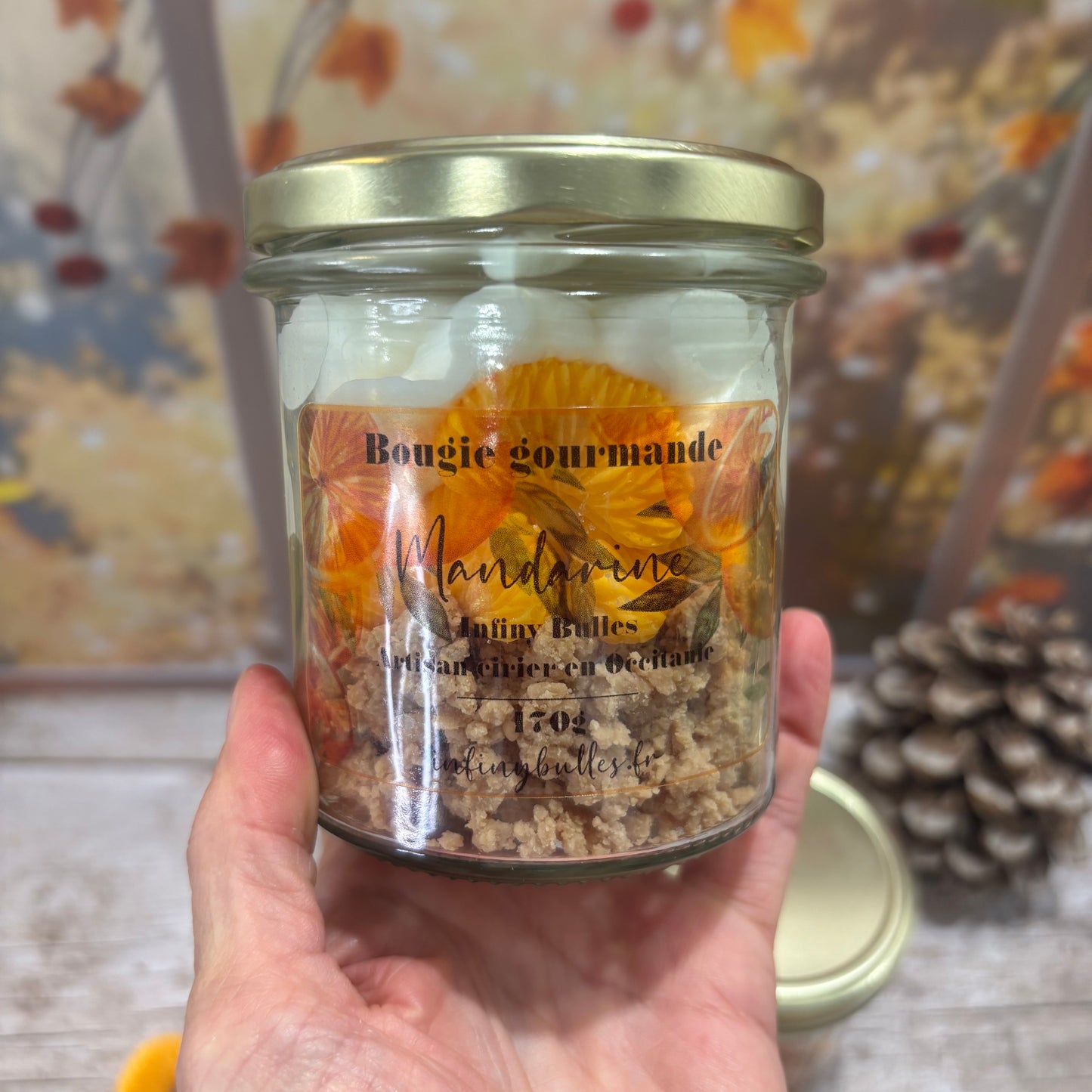 Bougies gourmandes collection automne - hiver