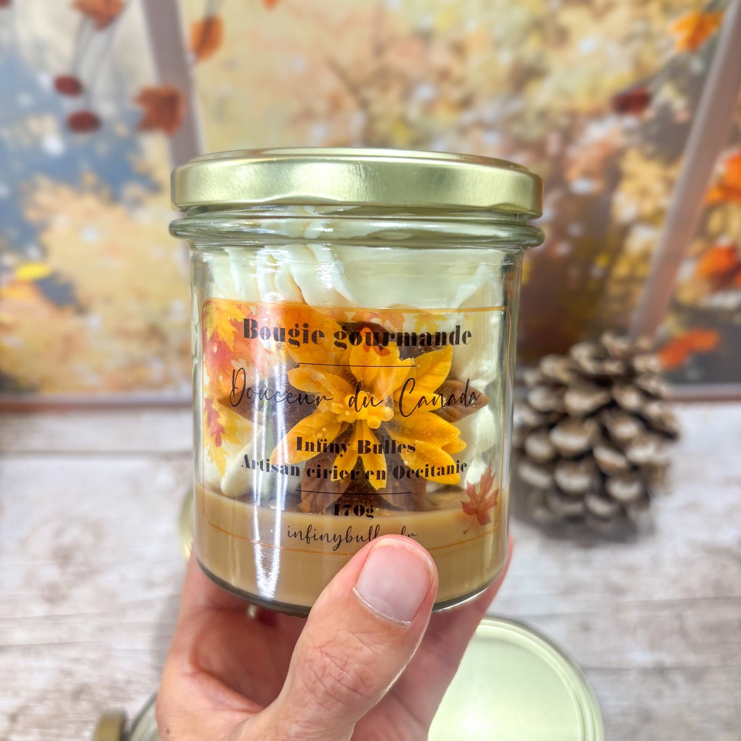 Bougies gourmandes collection automne - hiver