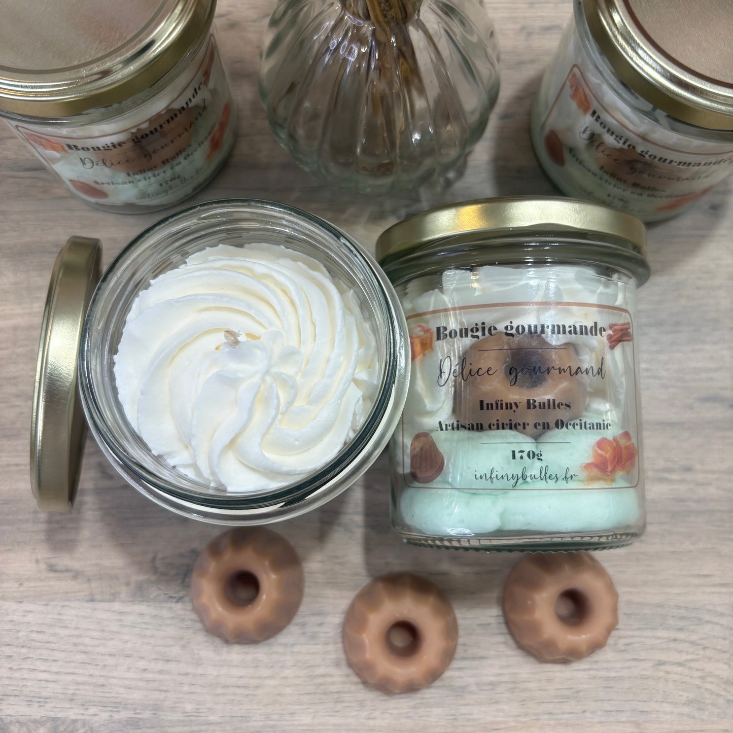 Bougies gourmandes collection automne - hiver