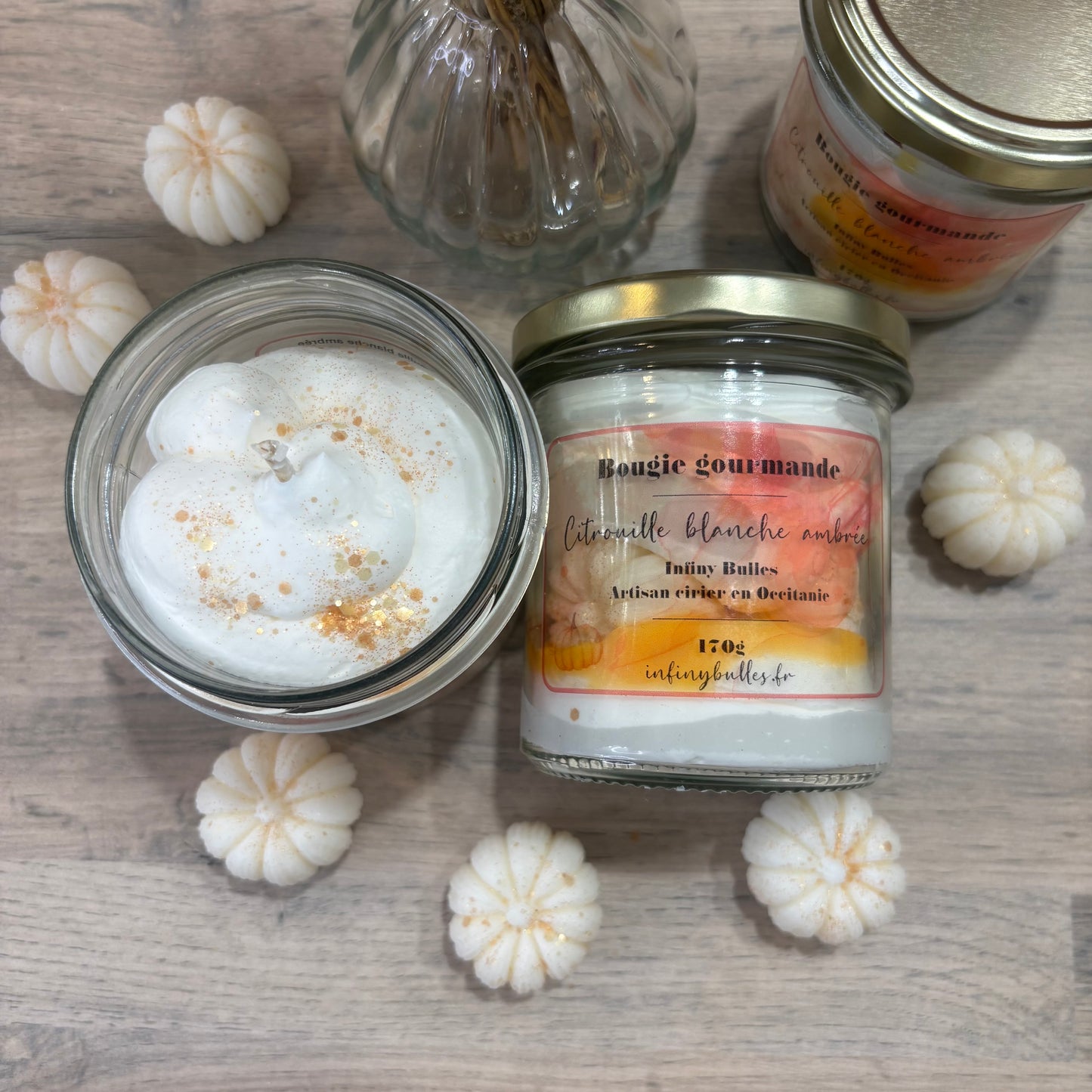 Bougies gourmandes collection automne - hiver