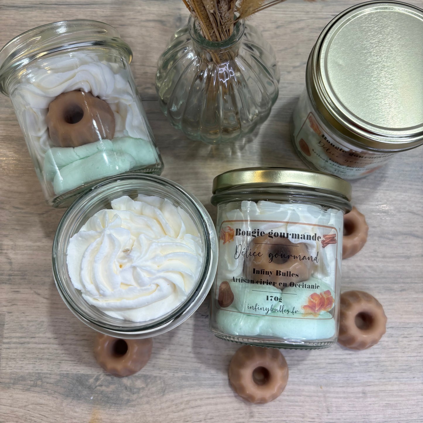 Bougies gourmandes collection automne - hiver