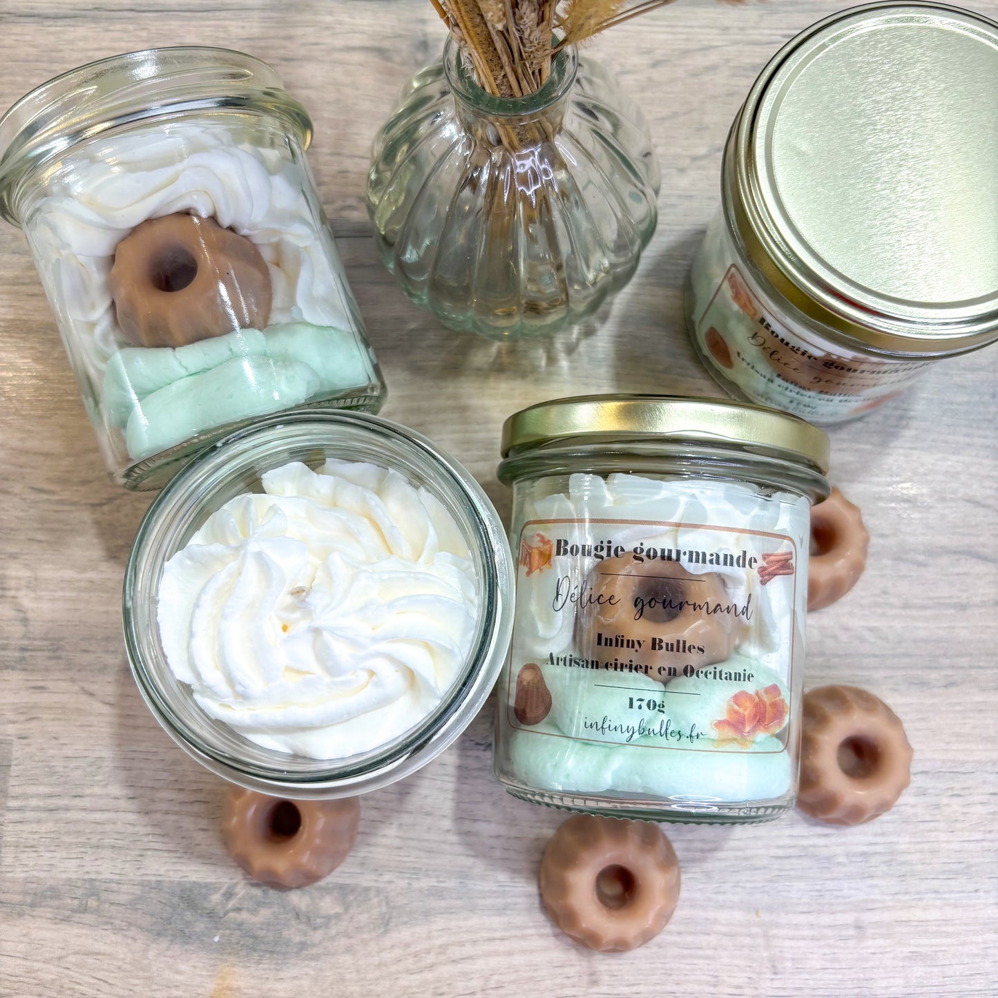 Bougies gourmandes collection automne - hiver