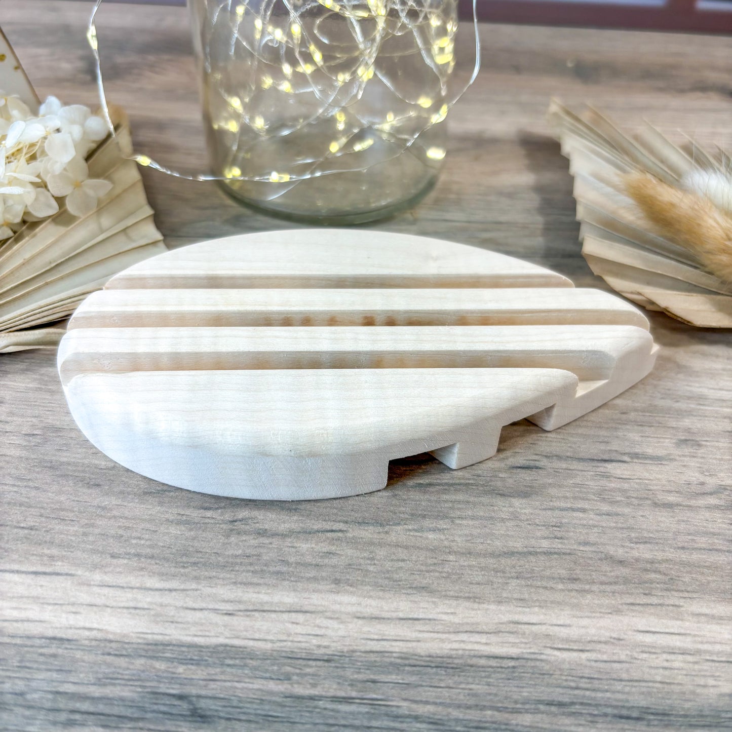 Le porte savon en bois