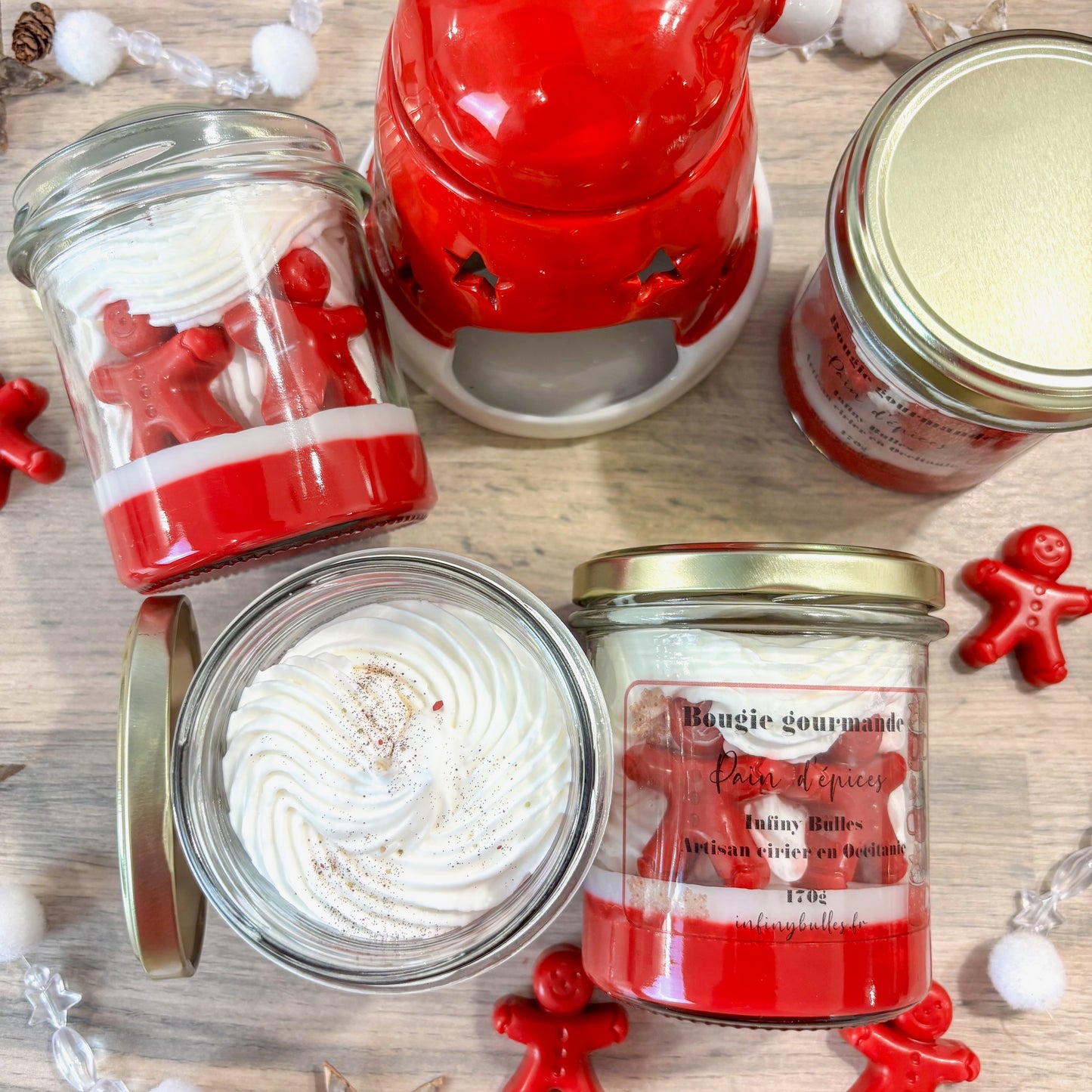 Bougies gourmandes collection automne - hiver