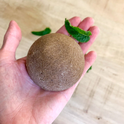 Shampoing solide shikakaï et menthe poivrée